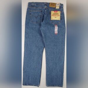 Vintage 90s 505 Levis Jeans Mens 36x30 Blue Denim Regular Fit Orange Tab NWT